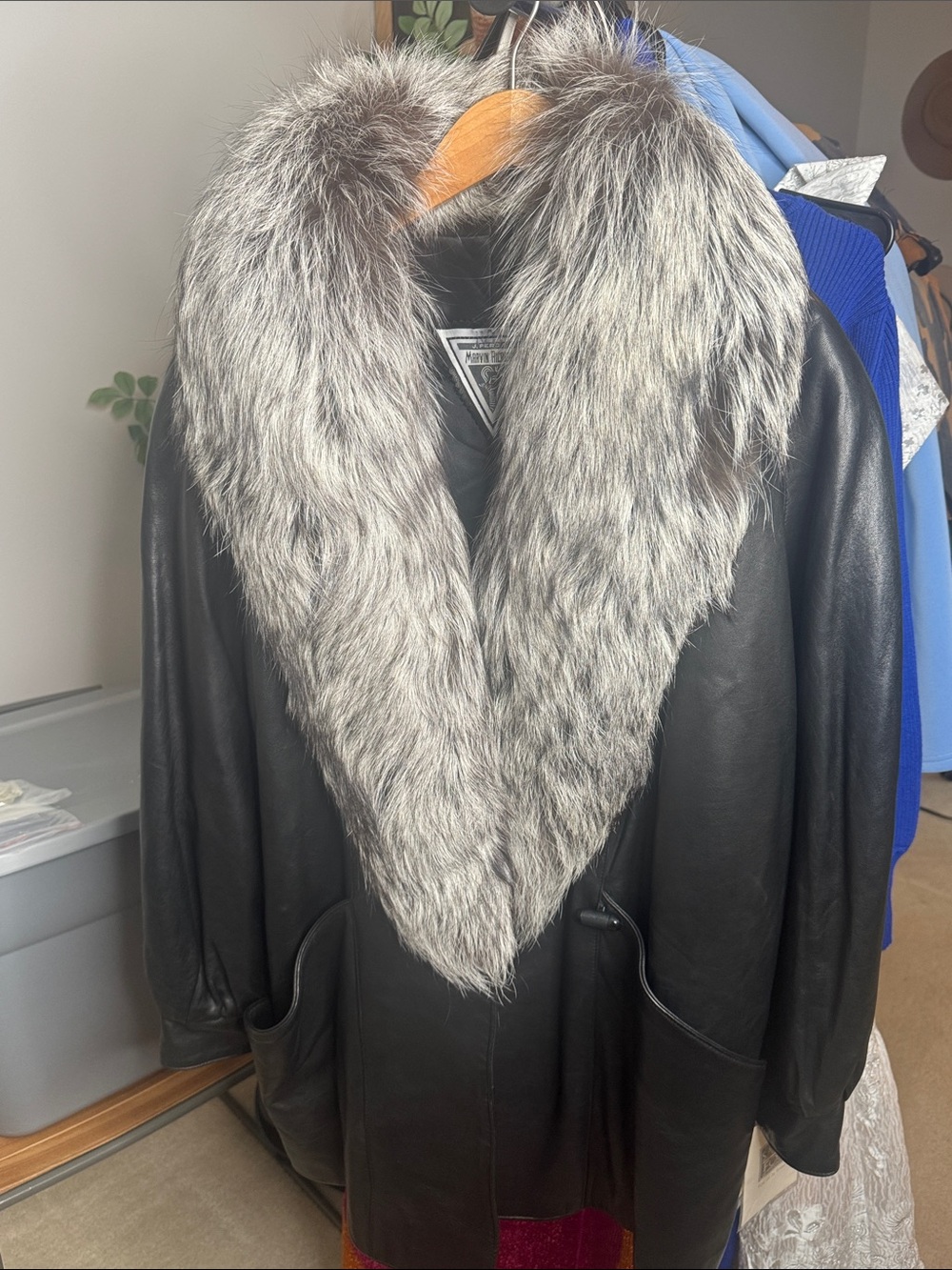 Marvin Richard’s oversized leather coat**NWT**
